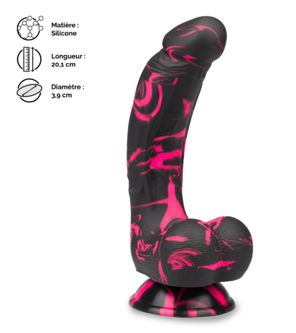 Gode ventouse courbé silicone – Image 8