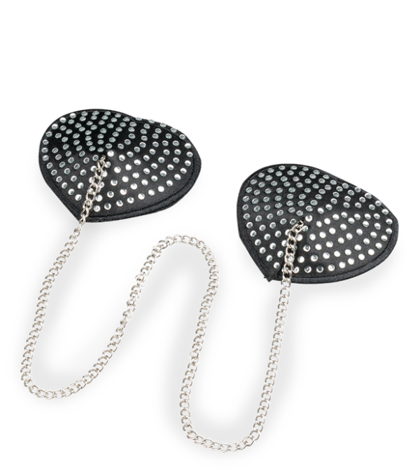 Nippies cœur strass et chaine en métal – Image 4