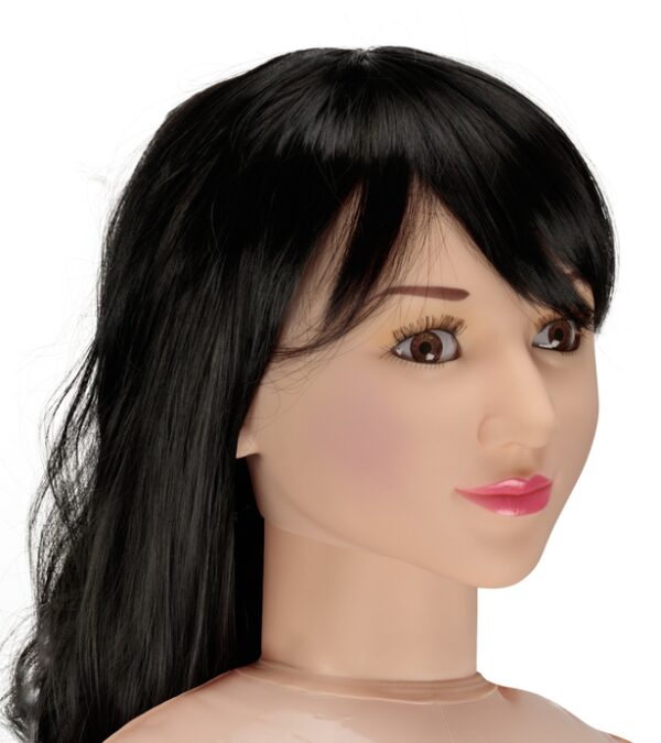 Poupée gonflable premium brune yeux marron Dana – Image 8