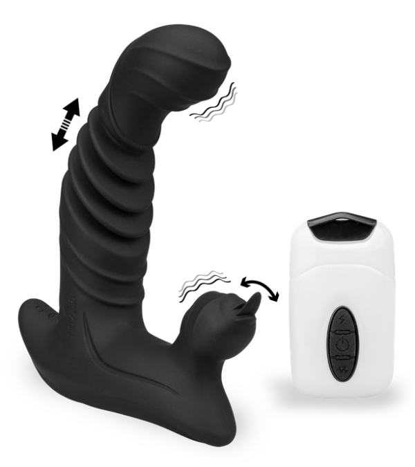 Stimulateur clitoris gode va-et-vient vibrant 20 modes